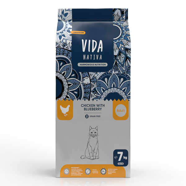 Vida Nativa Freedom Chicken with Blueberry Adult Cat 7 kg