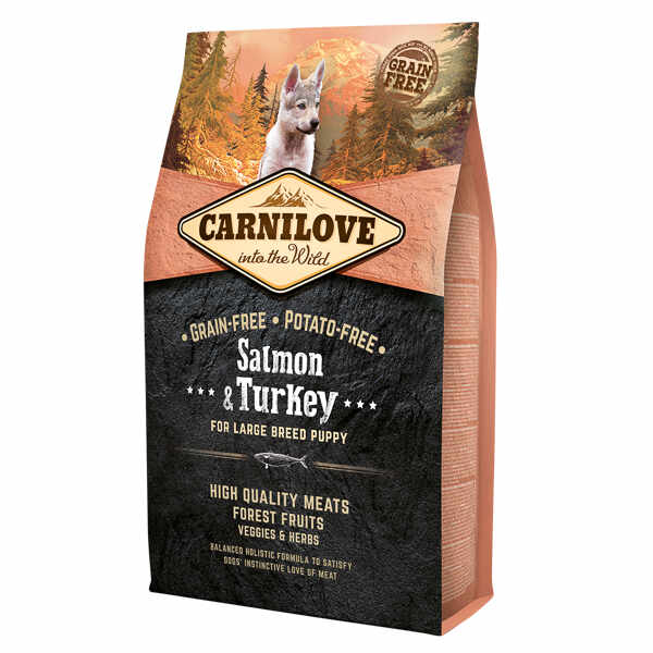 Carnilove Salmon and Turkey for Large Breed Puppy 4 kg