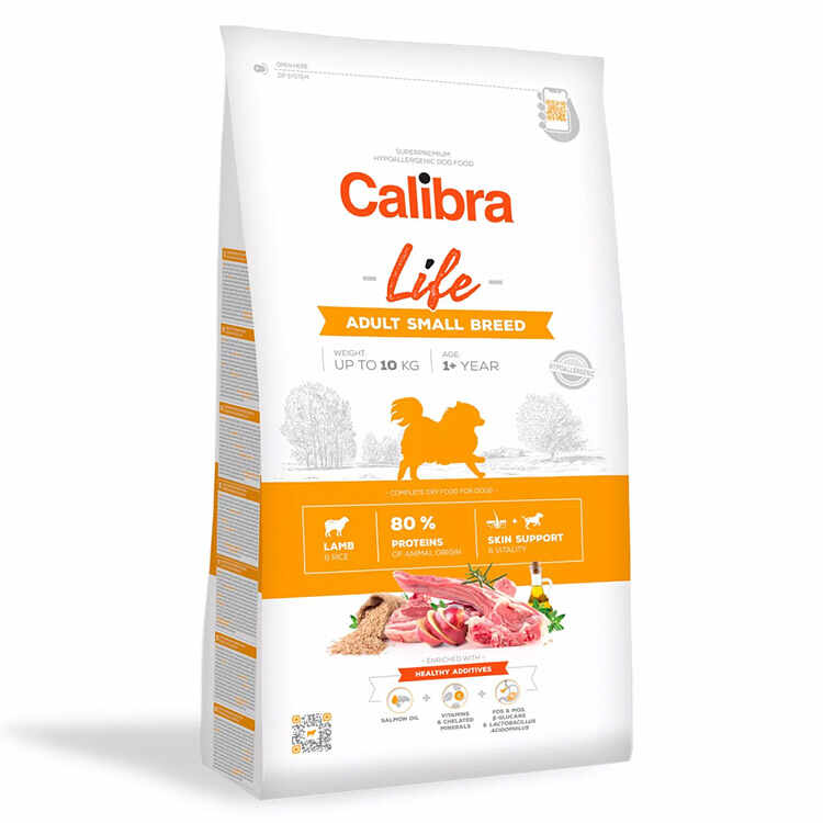 Hrana Uscata Caini CALIBRA Life Adult Small Breed Lamb 6kg