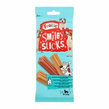 FROLIC Smiley Sticks, recompense câini, sticks, Pui, 7buc, 175g