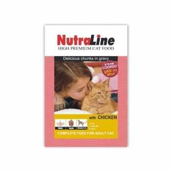 Nutraline Cat Plic Classic Pui 100 g