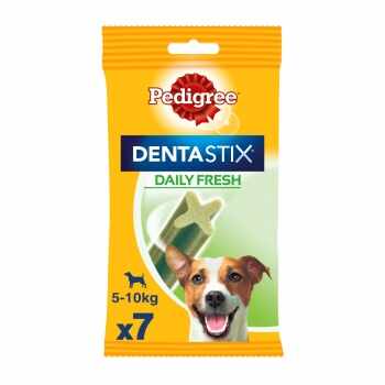 PEDIGREE DentaStix Daily Fresh, recompense câini talie mica, batoane, ceai verde, 7buc