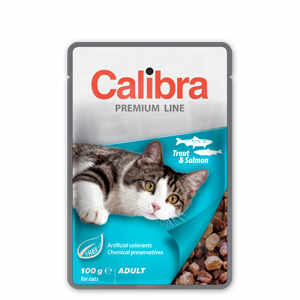 Calibra Cat Pouch Premium Adult Trout and Salmon 100 g