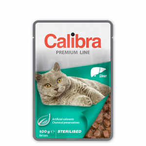 Calibra Cat Pouch Premium Sterilised Liver 100 g