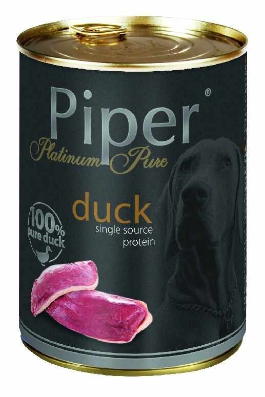 Hrana umeda Piper Platinum Pure, Rata 400 g