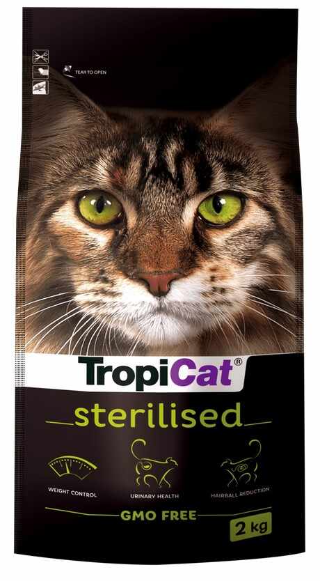 Hrana uscata pentru pisici sterilizate TROPICAT STERILISED, 2 kg