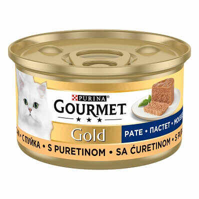 Purina Gourmet Gold Mousse Cu Curcan 85 Gr
