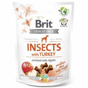 Brit Care Dog Crunchy Cracker Insects Turkey with Apples 200 g