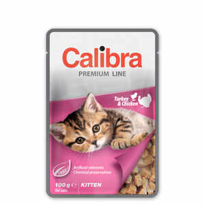 Calibra Cat Pouch Premium Kitten Turkey and Chicken 100 g