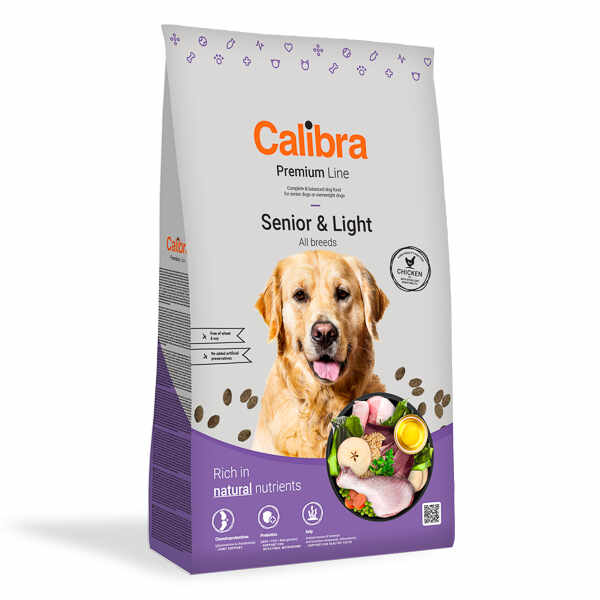 Calibra Dog Premium Line Senior and Light 3 kg NEW