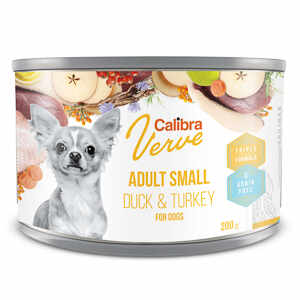 Calibra Dog Verve GF Adult Small Duck and Turkey 200 g conserva