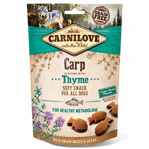 Carnilove Dog Semi Moist Snack Carp with Thyme 200 g