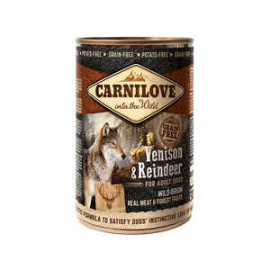Carnilove Wild Meat Venison and Reindeer, Pachet 5 X 400 g