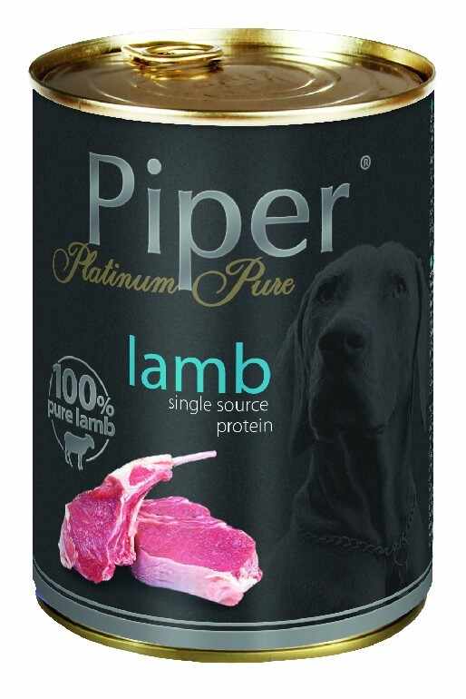 Hrana umeda Piper Platinum Pure, Miel, Pachet 6 x 400 g