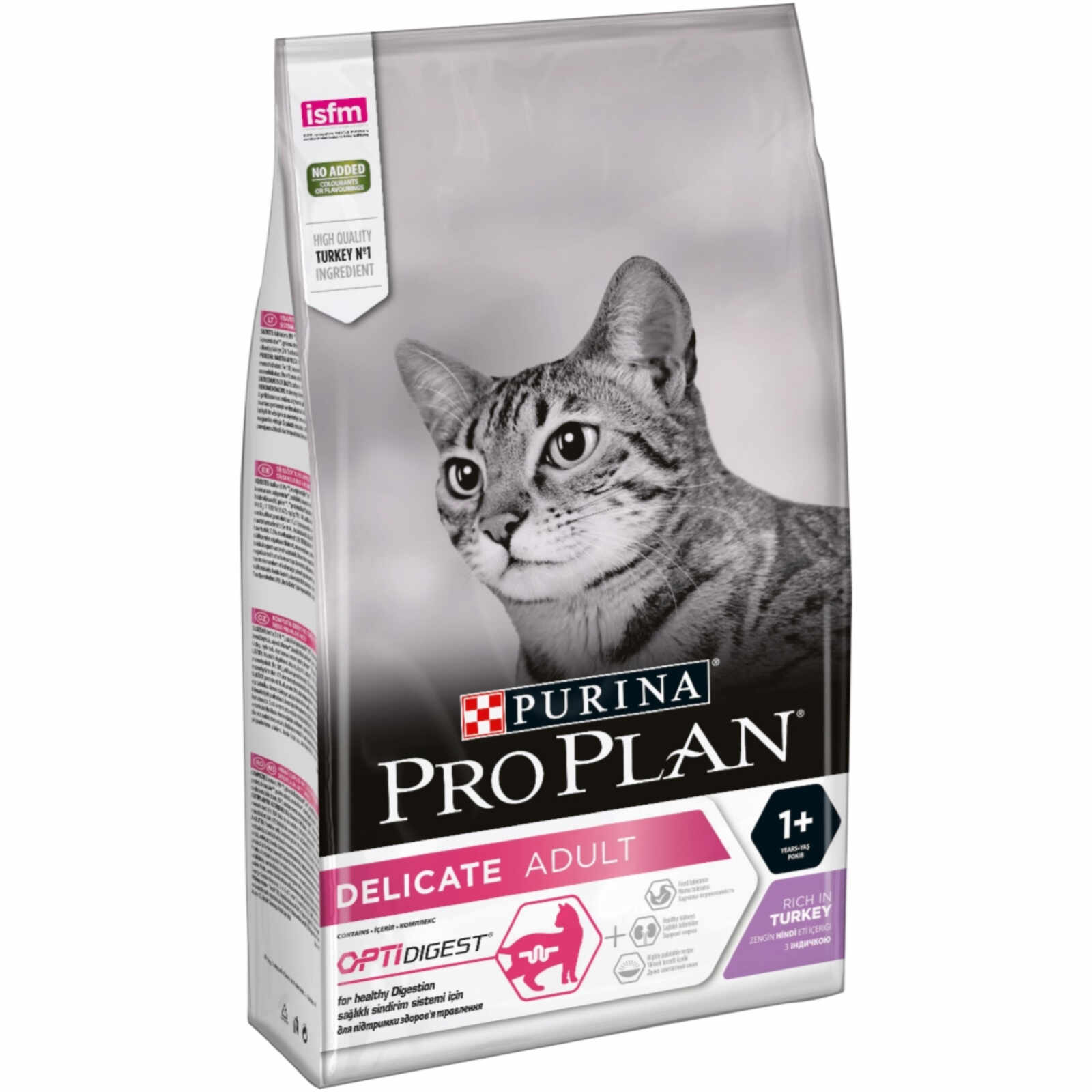 Purina Pro Plan Pisici Optidigest, Delicate Adult cu Curcan, 1.5 kg