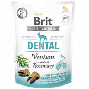 Brit Care Dog Snack Dental Venison, Set 4 X 150 g