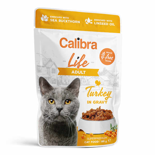 Calibra Cat Life Pouch Adult Turkey in Gravy 85 g