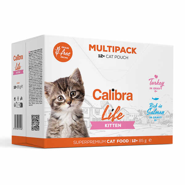 Calibra Cat Life Pouch Kitten Multipack 12 x 85 g