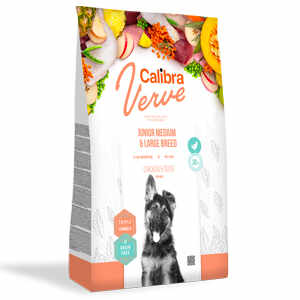 Calibra Dog Verve GF Junior M and L Chicken and Duck 2 kg