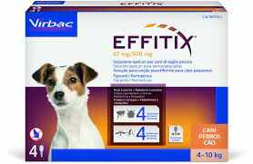 Effitix S, antiparazitar extern caine talie mica, 4-10 kg, 4 pipete