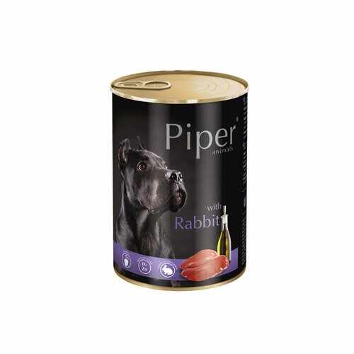 Hrana umeda Piper Animals, iepure, conserva, pachet 4 X 800 g