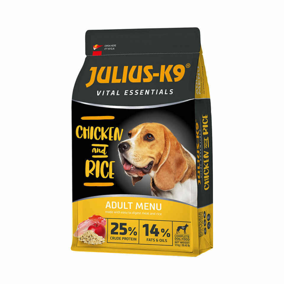 Julius K9 Adult Vital Essentials, Pui si Orez, 3 kg