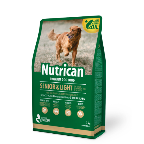 Nutrican Dog Senior & Light, 3 kg