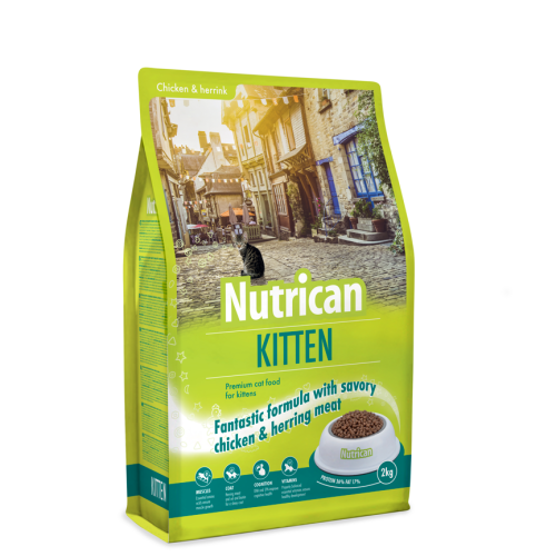 Nutrican Kitten, Hrana uscata pentru pisici, 2 kg