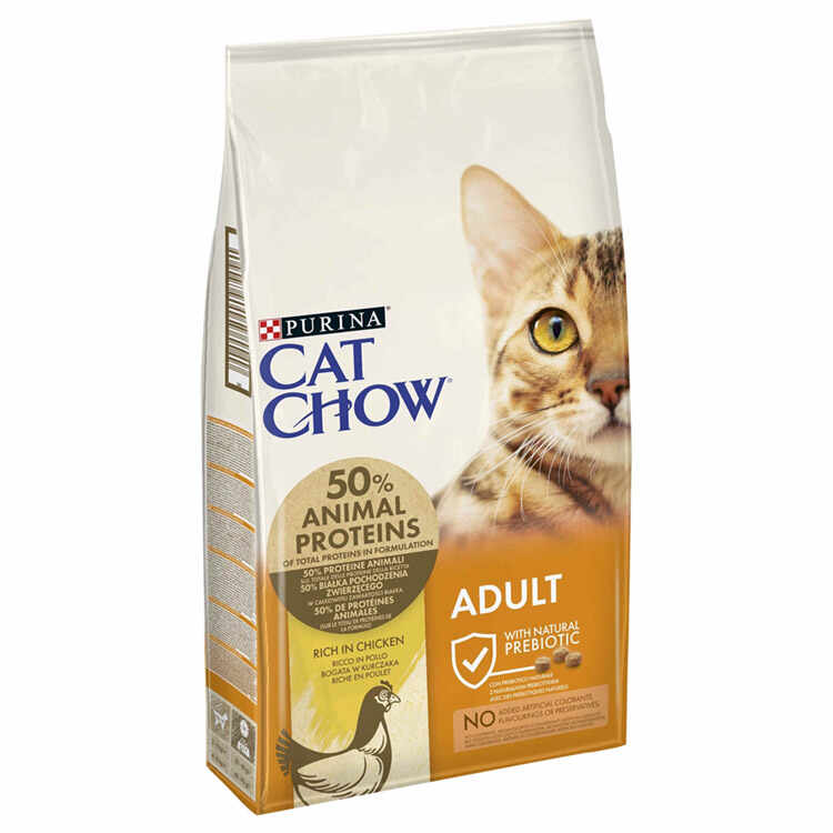 Purina Cat Chow Adult Pui Si Curcan, 1.5 Kg