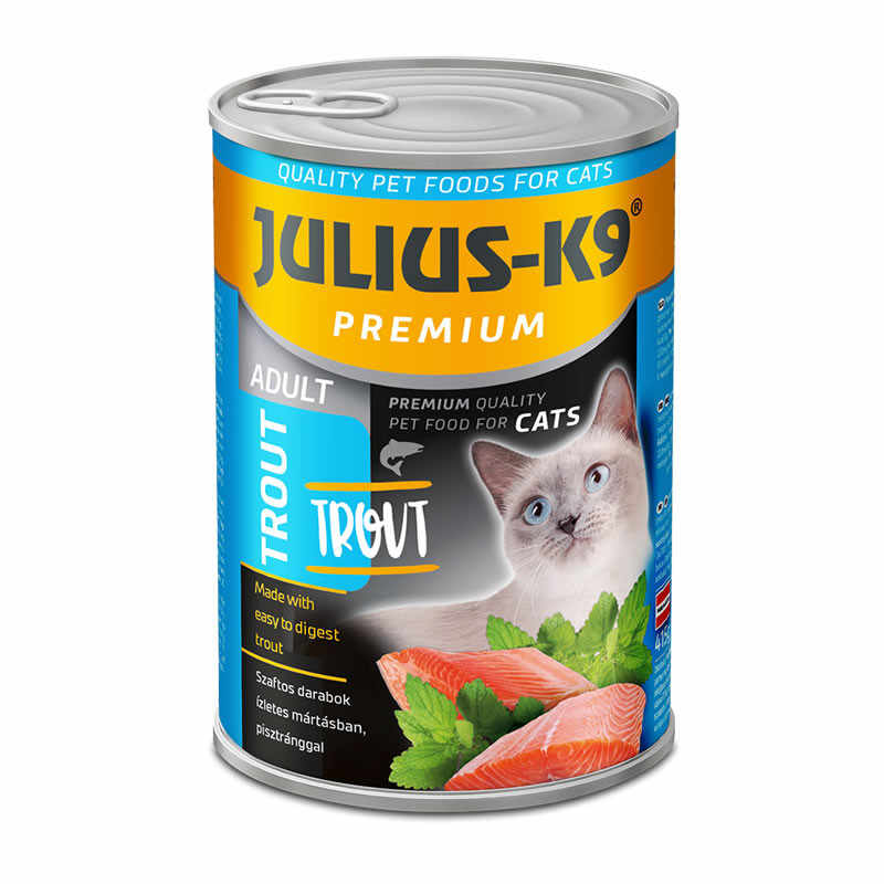 Julius K9 Cat - Hrana umeda super-premium - Pastrav - 415g