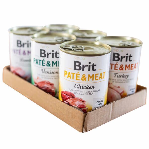 Brit Pate and Meat Mix Pack 6 x 400 g