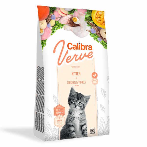 Calibra Cat Verve GF Kitten Chicken and Turkey 750 g