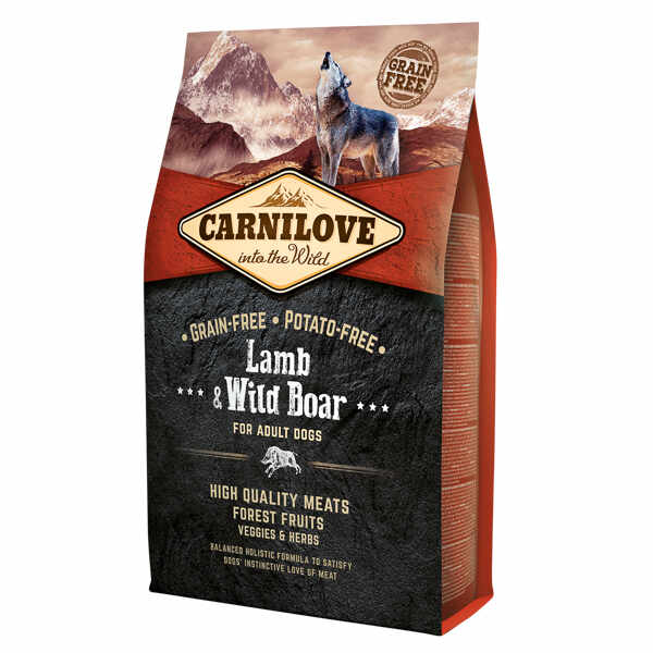 Carnilove Lamb and Wild Boar for Adult 4 kg