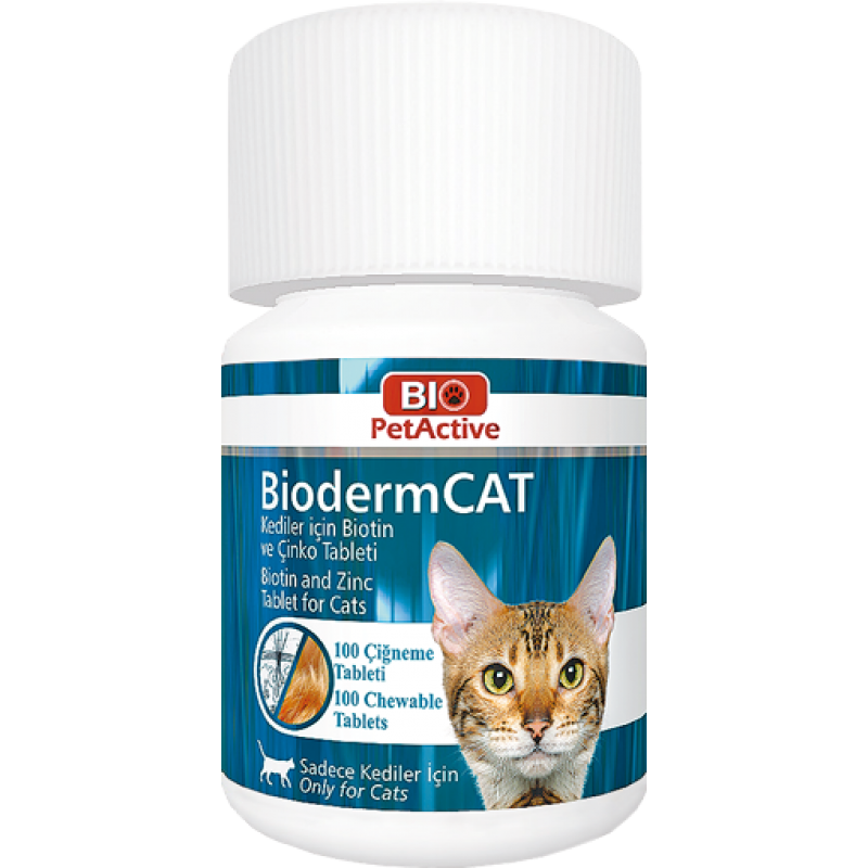 Bio PetActive Biodermcat 100 Tabs (Biotin and Zinc Tablet)