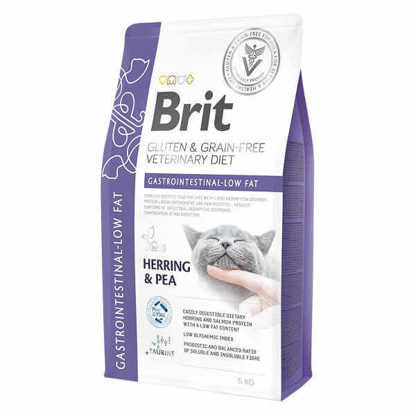 Brit GF Veterinary Diets Cat Gastrointestinal-Low fat, 5 kg