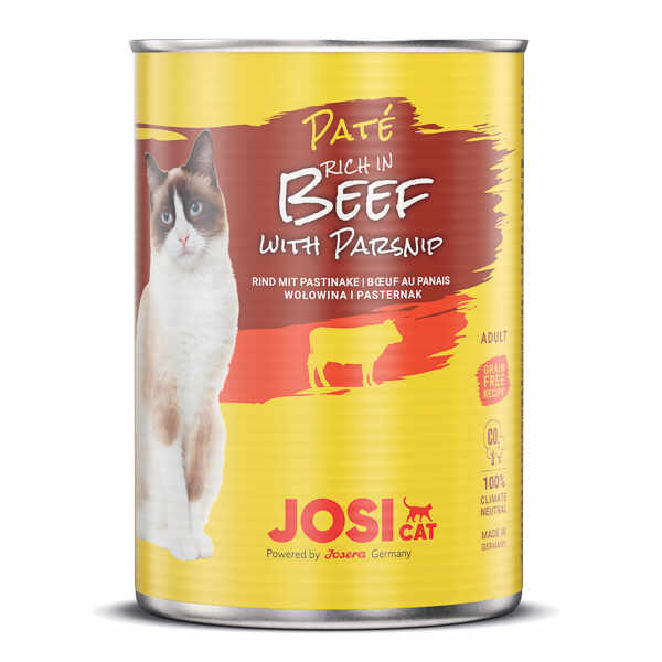 JosiCat Paté Beef with Parsnip 12x400 g