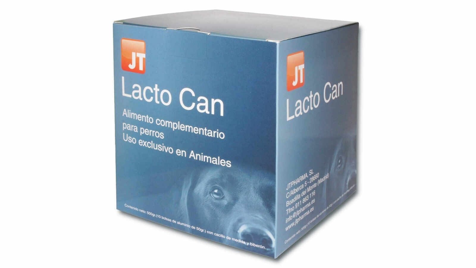 JT- Lacto Can Caini Lapte Praf Plicuri 10 X 50 G Bonus Biberon + 2 Tetine