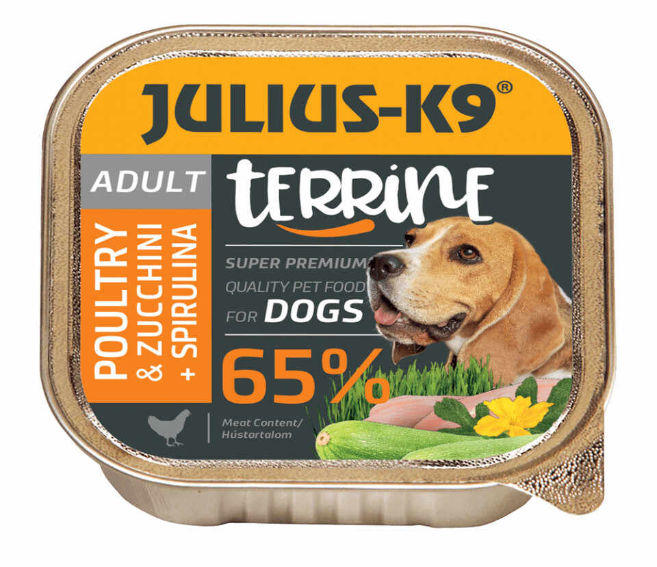 Julius K9 Dog - Terina cu pasare si zucchini - 150g