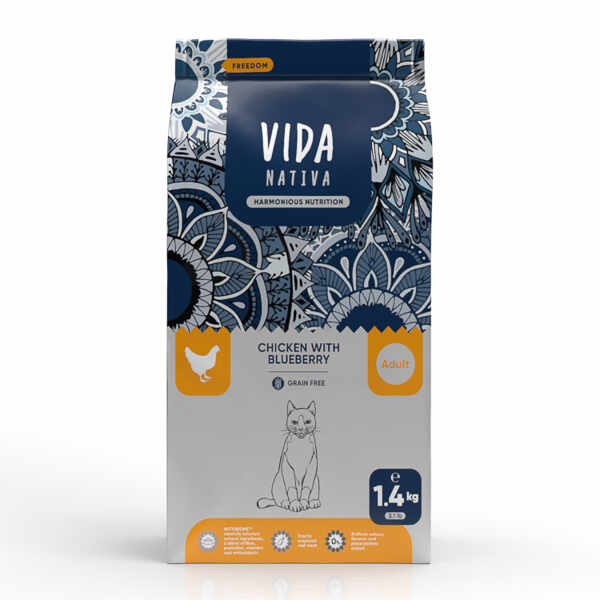 Vida Nativa Freedom Chicken with Blueberry Adult Cat 1,4 kg