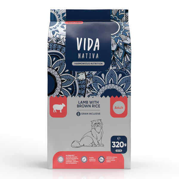 Vida Nativa Highlands Lamb with Brown Rice Adult Cat 320 g