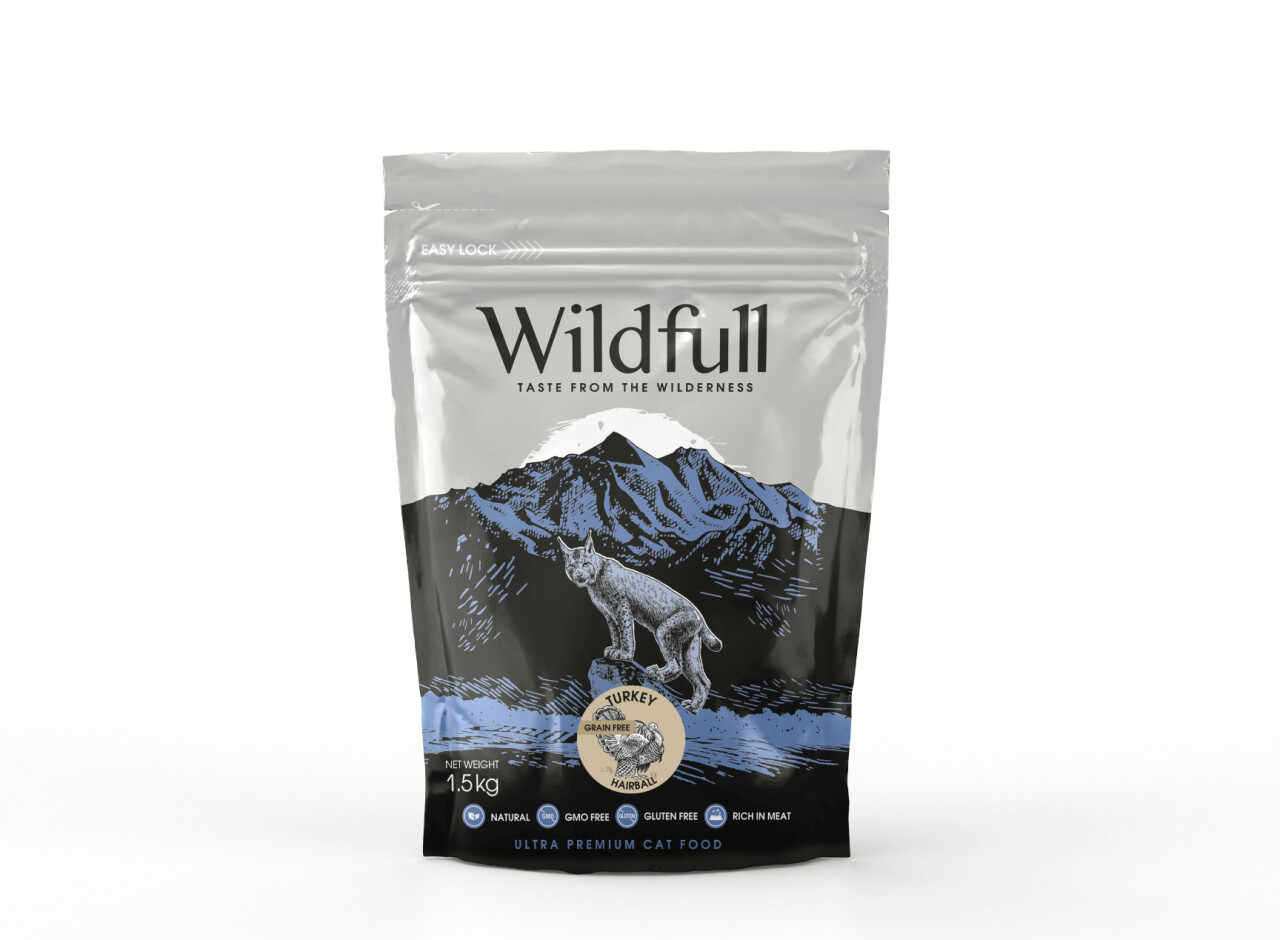 Wildfull Cat Hairball - Hrana uscata ultra-premium - Curcan - 1.5kg