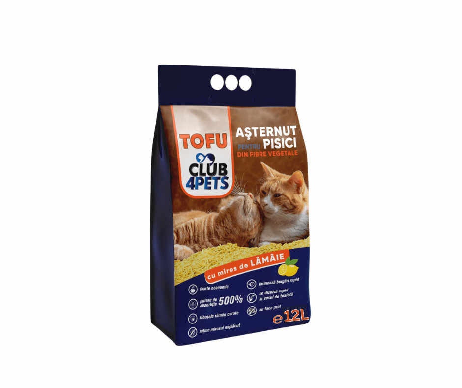 Asternut igienic Club 4 Pets Tofu - Lamaie - 12L