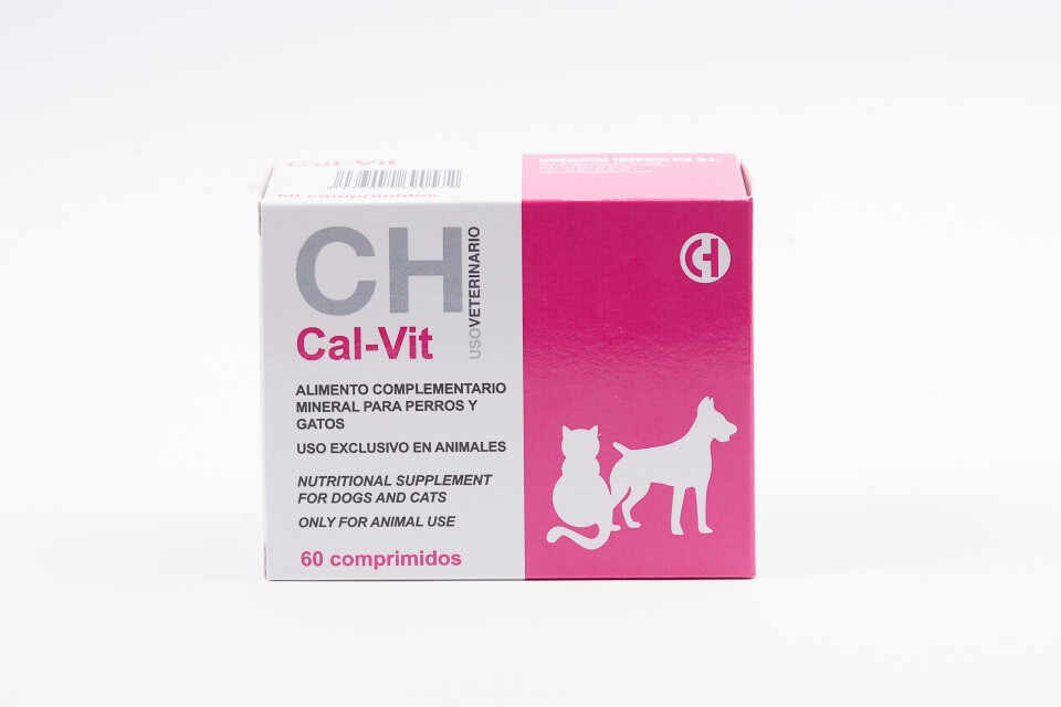 CAL-VIT - Calciu pentru caini si pisici - 60 cpr.