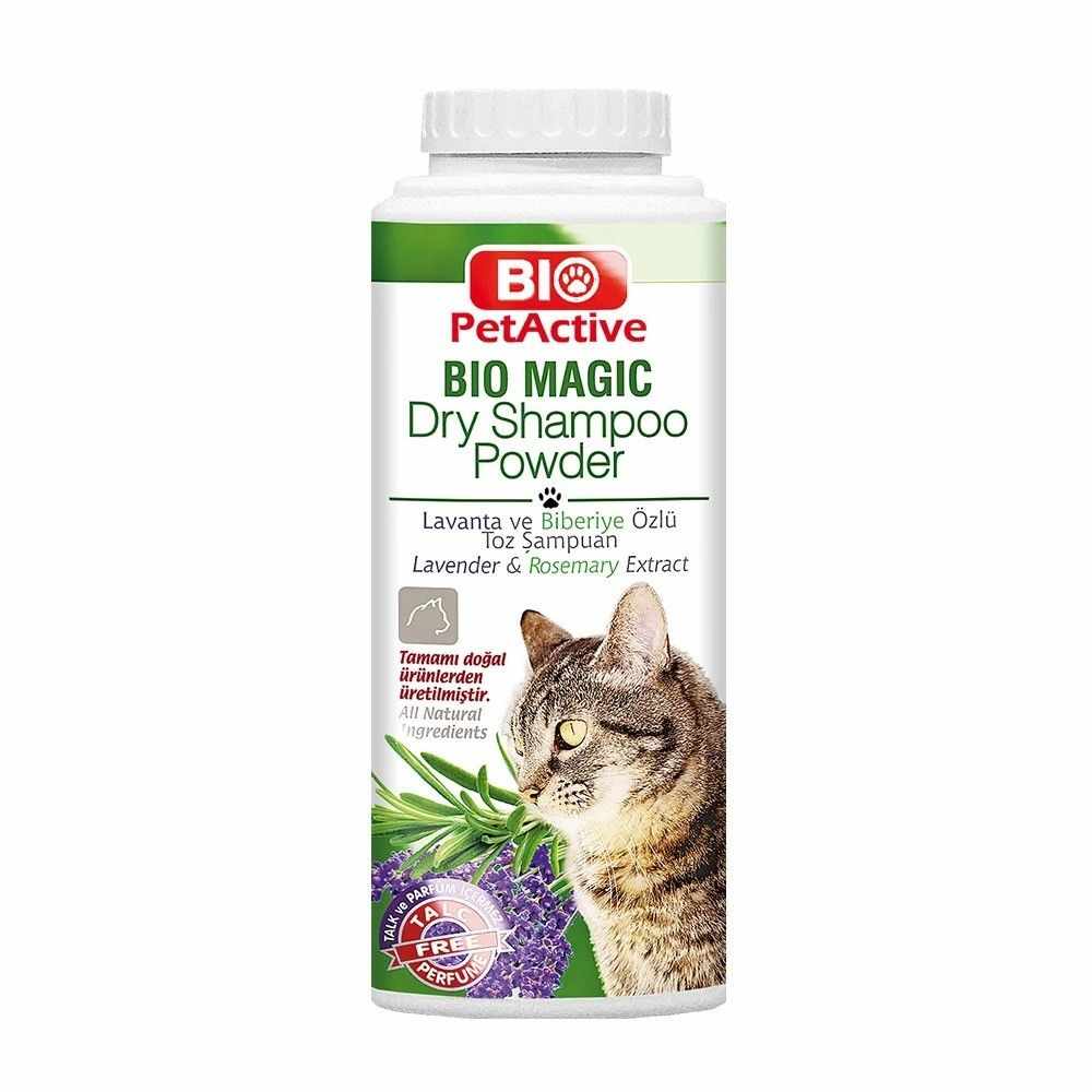 Bio PetActive Bio Magic Dry Shampoo Powder, Cat, 150 g