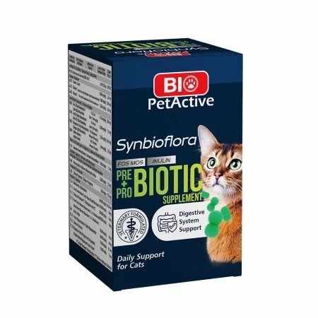 Bio PetActive Synbioflora PreProbiotics pentru Pisici, 60 tablete