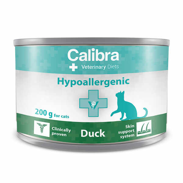 Calibra VD Cat Can Hypoallergenic Duck 200 g
