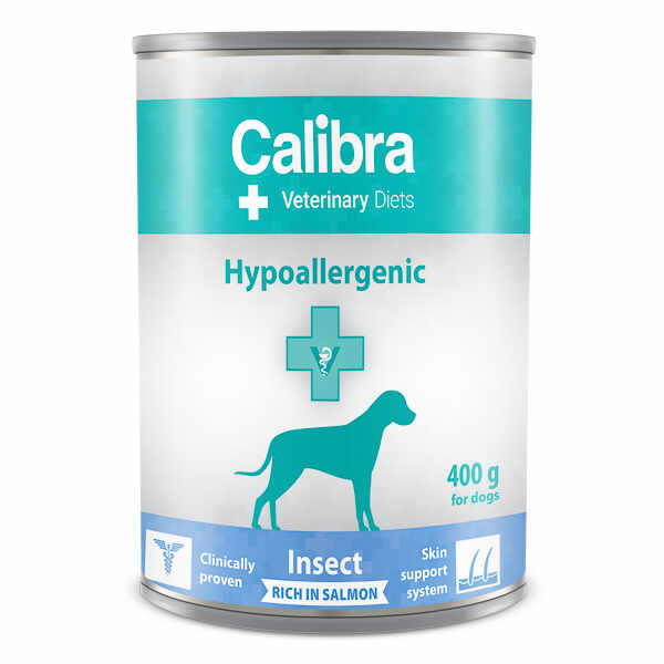 Calibra VD Dog Can Hypoallergenic Insect & Salmon 400 g