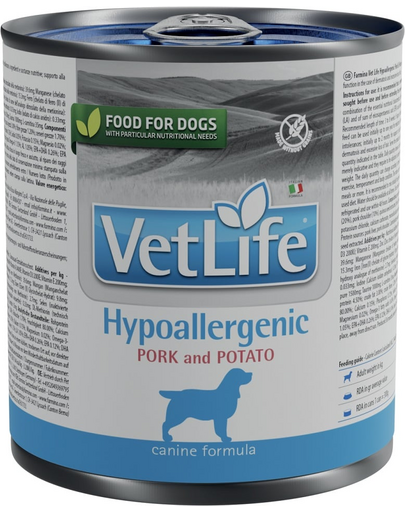 FARMINA Vet Life Natural Diet Dog Hypoallergenic Pork & Potato 300 g dieta veterinara caini