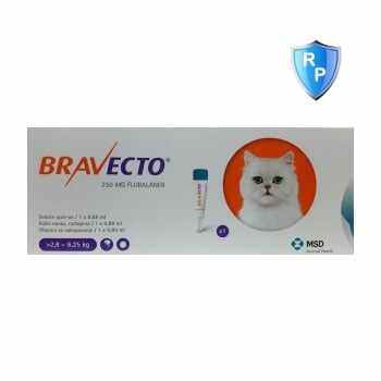 Bravecto Spot On Cat 2.8-6.25 kg, 250 mg, 1 pipeta