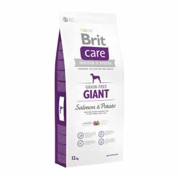 BRIT Care Giant Adult, XL, Somon cu Cartofi, hrană uscată fără cereale câini, 12kg